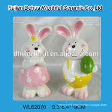 Fabulous design ceramic rabbit art,ceramic rabbit statue,ceramic rabbit figurine for 2015 Easter decoration